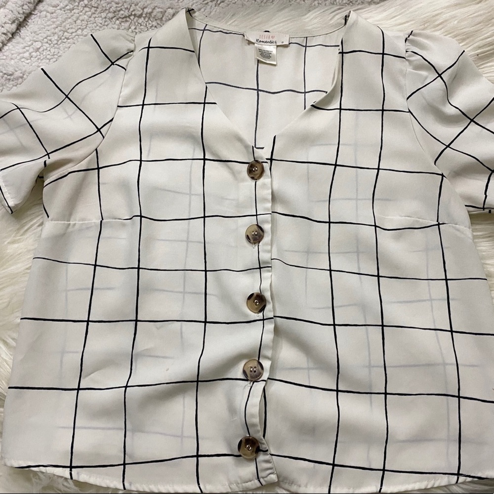 plaid button up short sleeve
